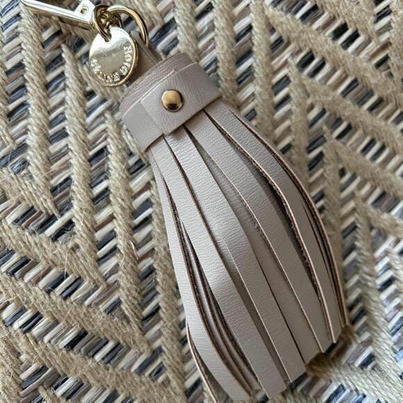 Celine Dion Natural Chevron Piacevole Libretto Tote w/ Ring Handles & Strap – OS - Picture 3 of 10